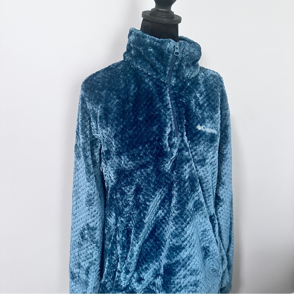 Columbia Quarter Zip Fleece Jacket - Picture 2 of 6